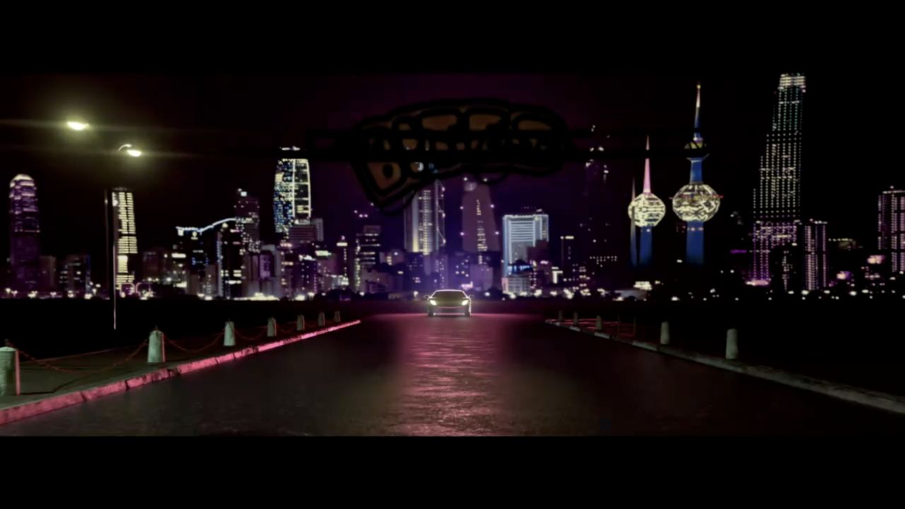 Night city and road frame extracted from the Kitco Bites ad